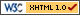 Valider le code XHTML de la page en cours - lien vers le  site en langue anglaise,  du W3C 